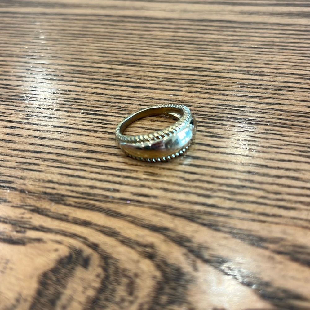 Beautiful classic look ring stamped BRASS